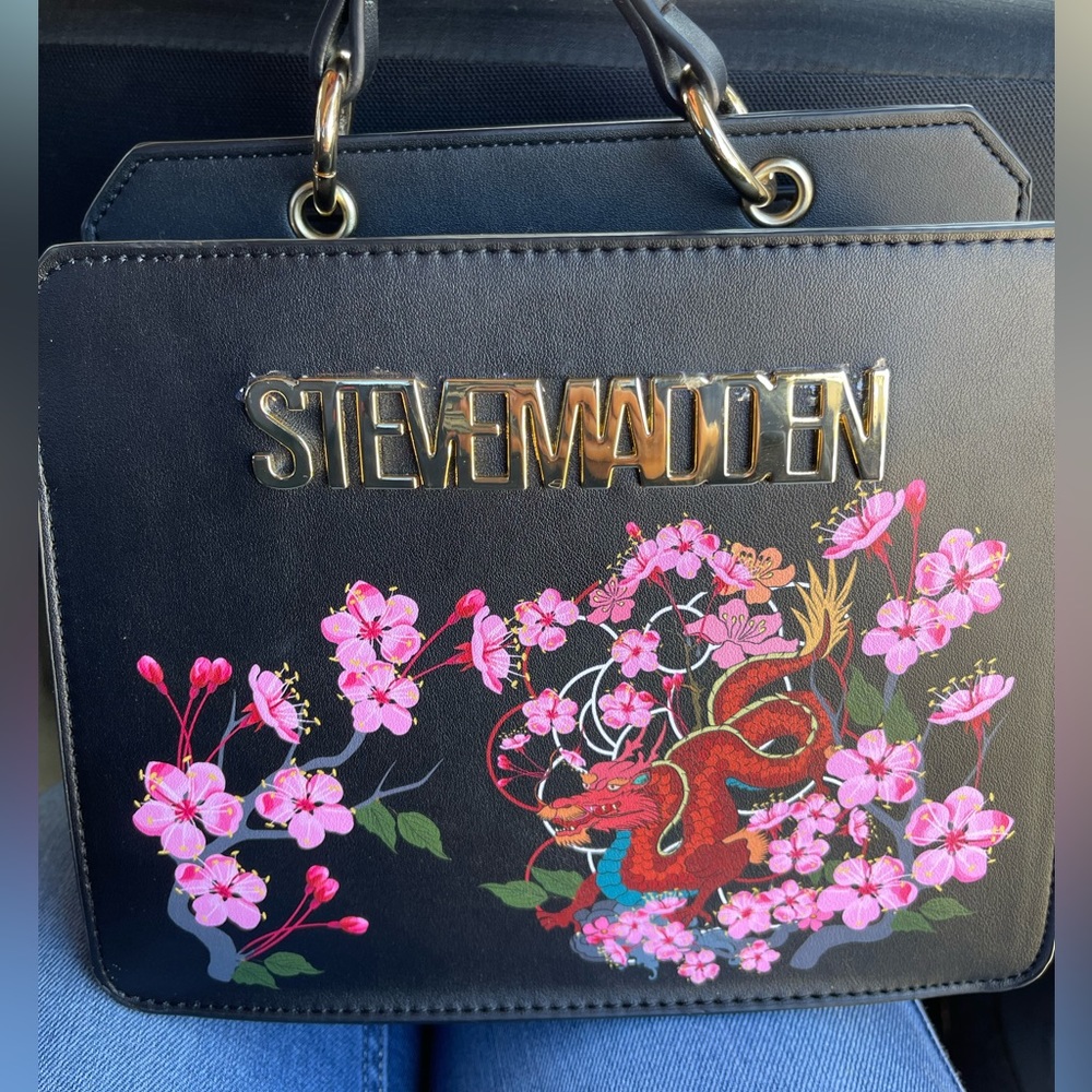 Steve Madden Year Of Dragon Black Purse